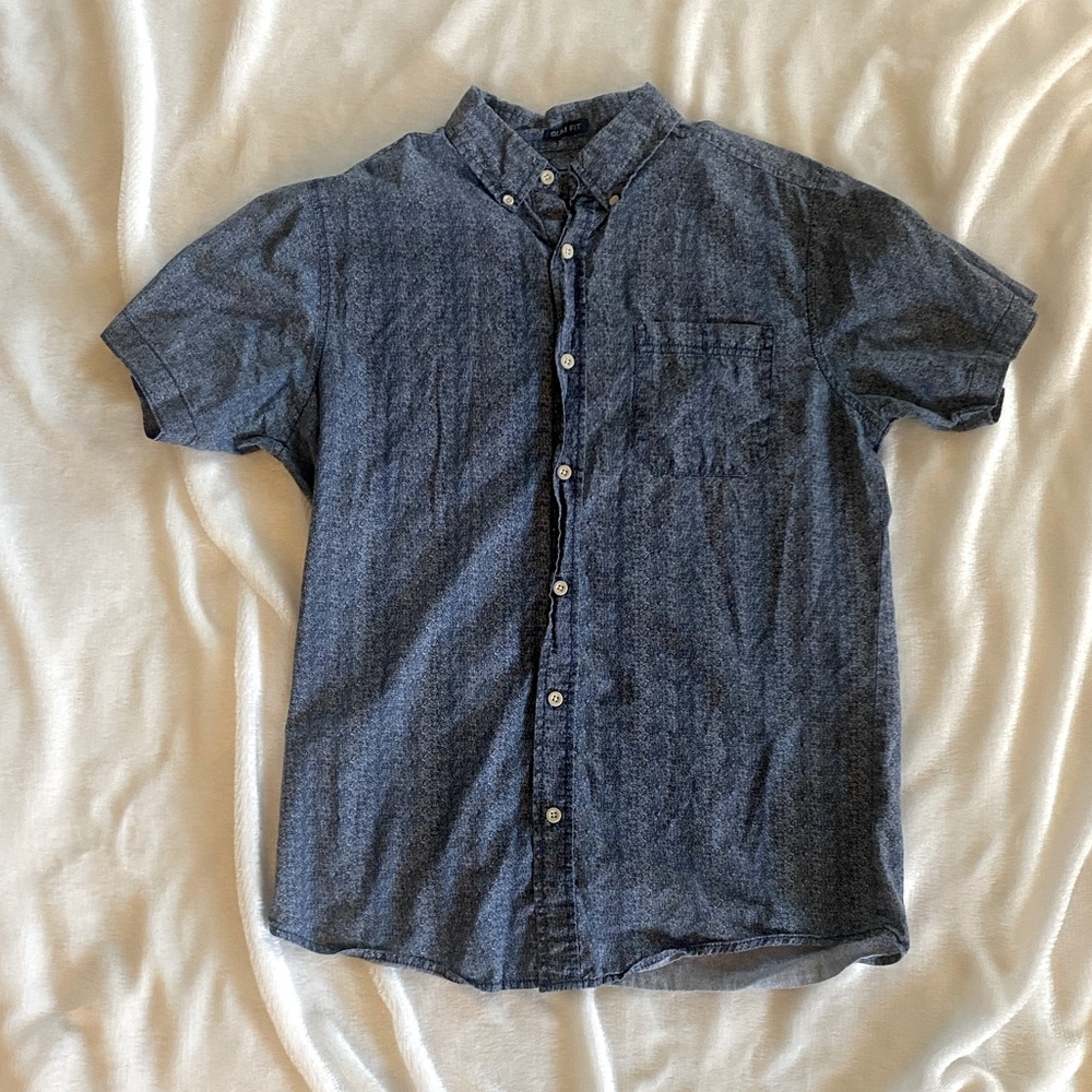 Mens Short Sleeve Button Down Shirt